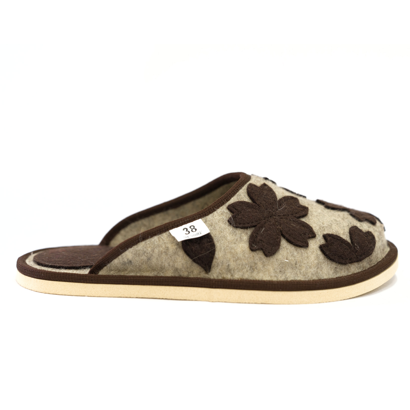 Тапочки без задника "Цветочная поляна"аппликация — изображение 7