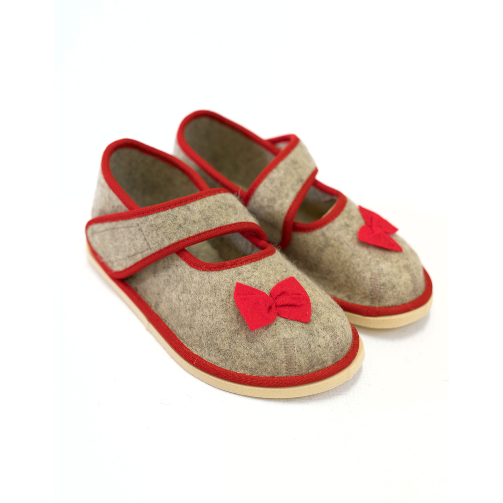 Сандалии войлочные "Бант"