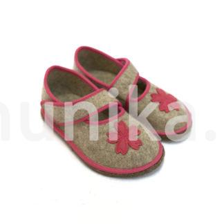 Сандалии войлочные "Цветок"