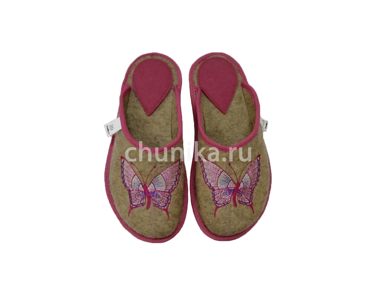Тапочки без задника вышивка"бабочки" — изображение 7