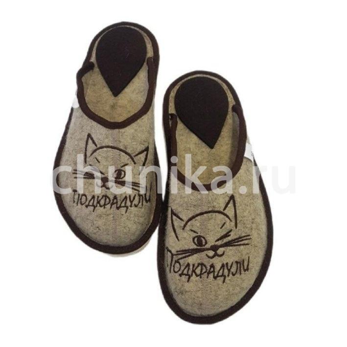 Тапочки без задника вышивка "кошечки " — изображение 18