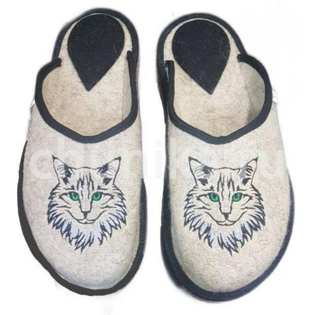Тапочки без задника вышивка "кошечки " — изображение 17
