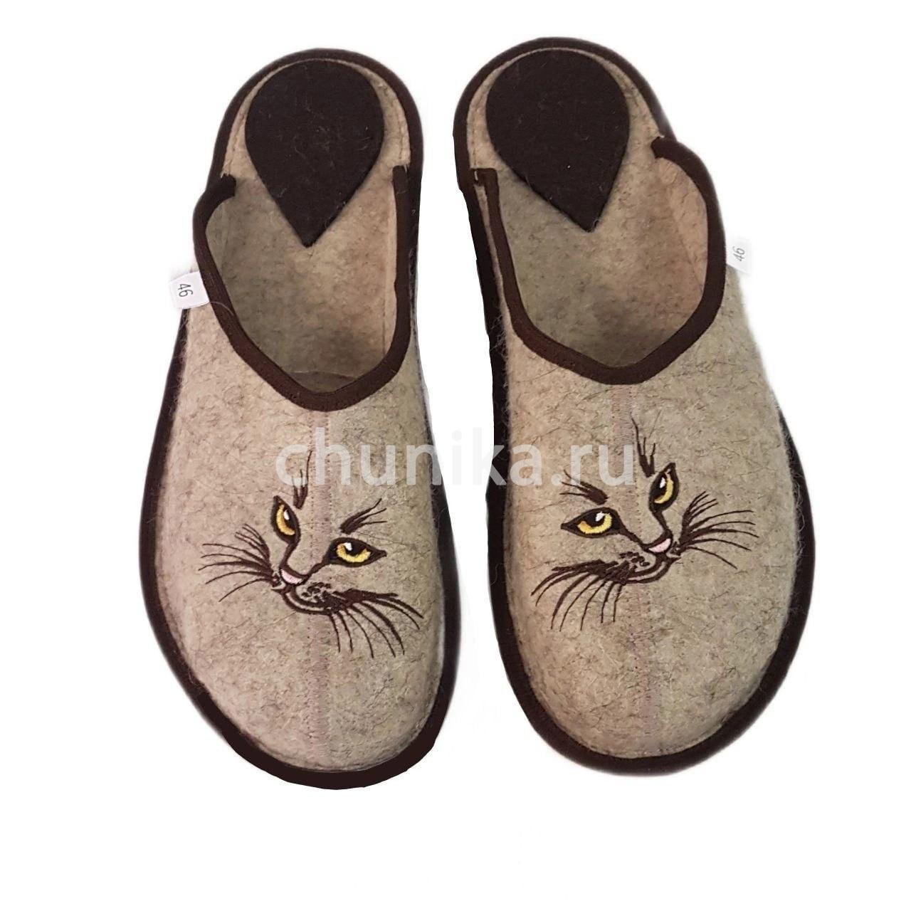 Тапочки без задника вышивка "кошечки " — изображение 9
