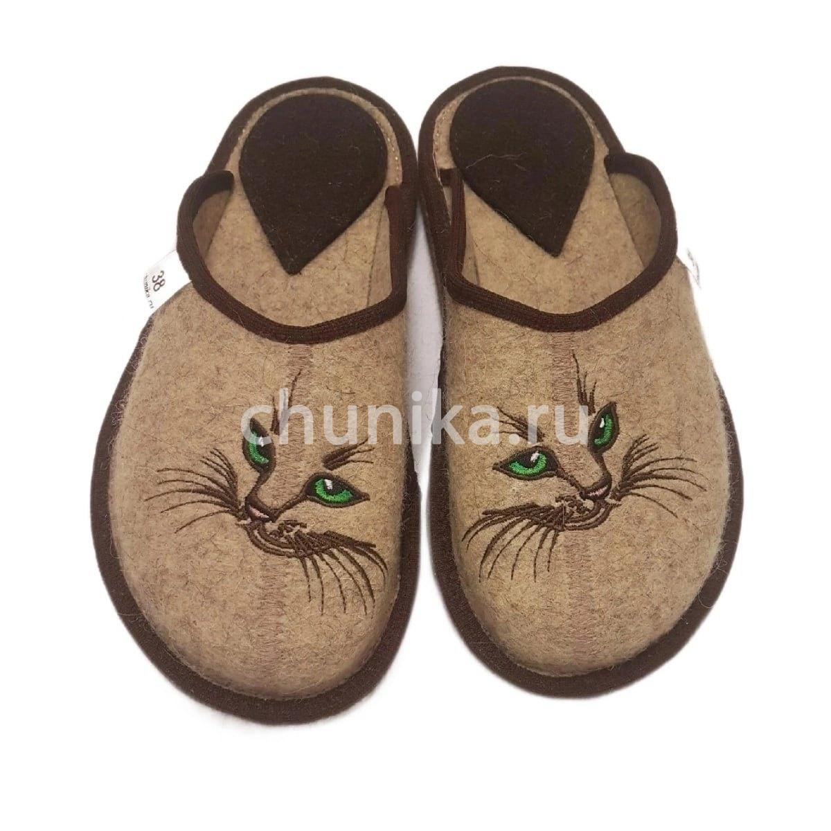 Тапочки без задника вышивка "кошечки " — изображение 8