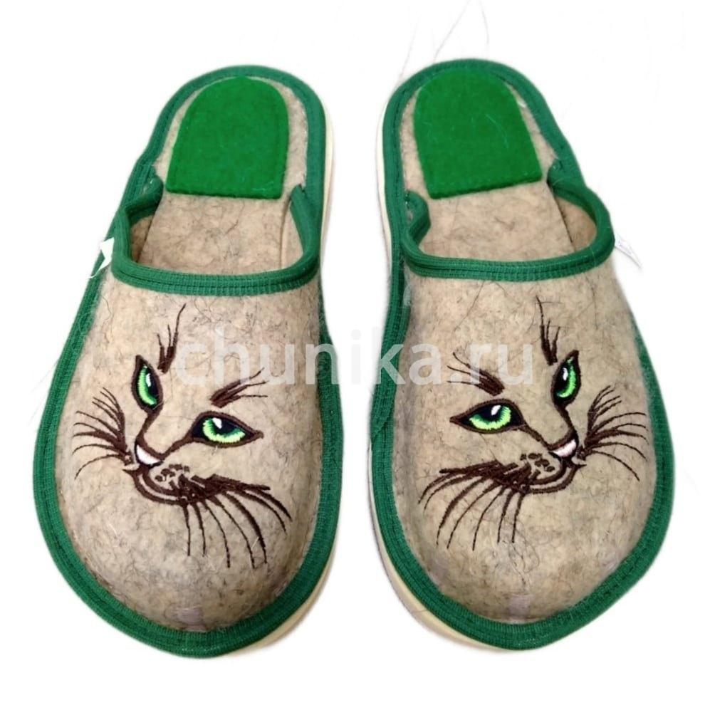 Тапочки без задника вышивка "кошечки " — изображение 7