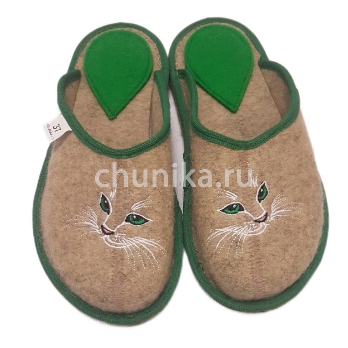 Тапочки без задника вышивка "кошечки " — изображение 6
