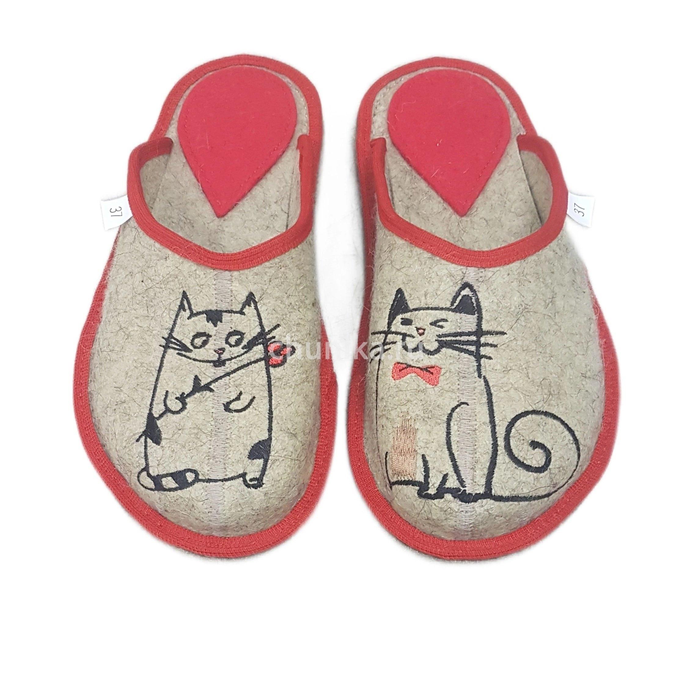 Тапочки без задника вышивка "кошечки " — изображение 12