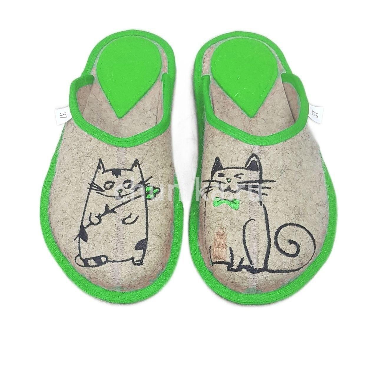Тапочки без задника вышивка "кошечки " — изображение 10