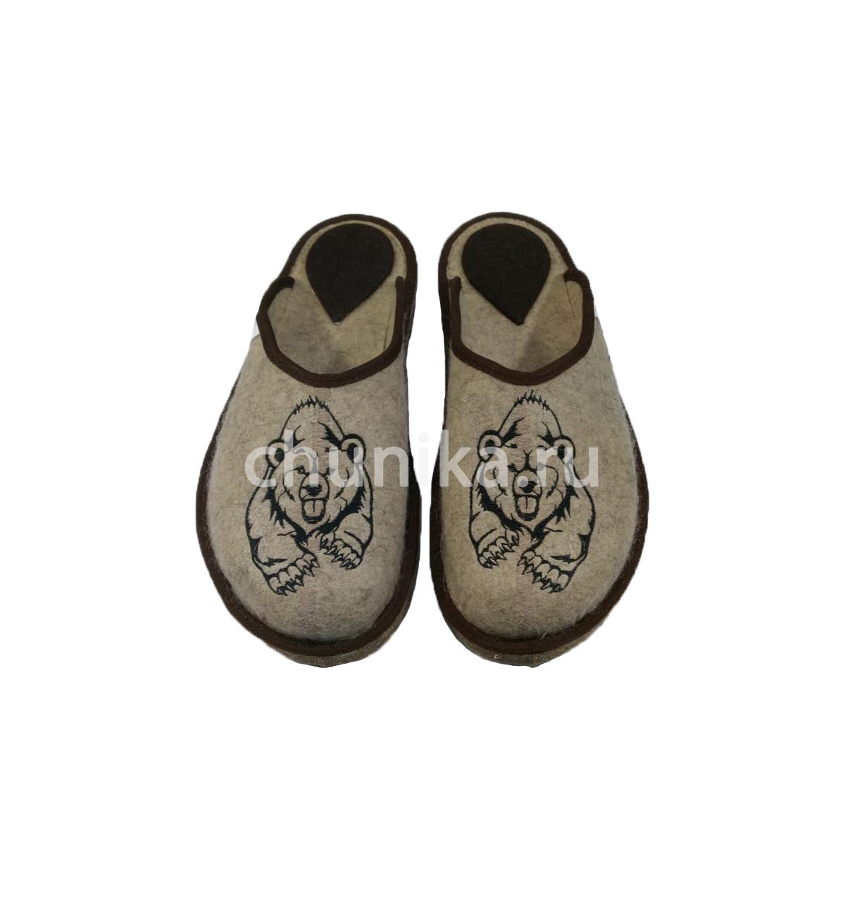 Тапочки без задника вышивка'звери и птицы' — изображение 5