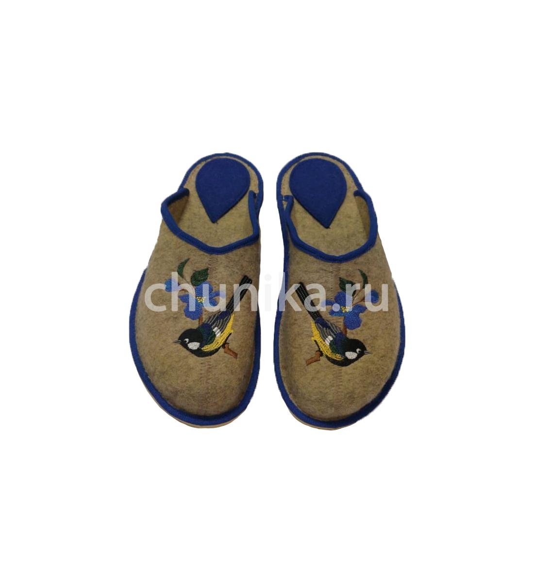Тапочки без задника вышивка'звери и птицы' — изображение 7